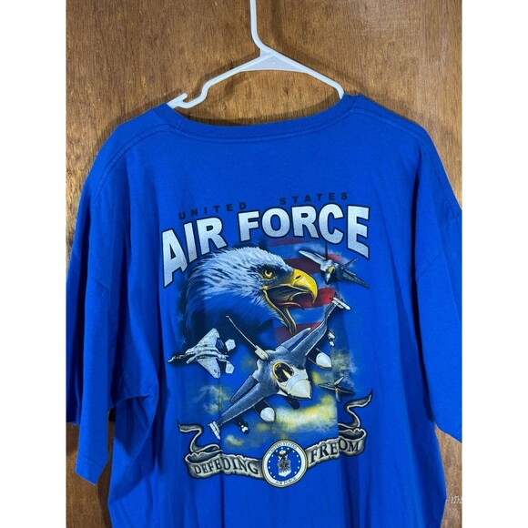 Vintage USAF United States‎ Air Force Defending Freedom Bayside Shirt XXL USA - Picture 7 of 10